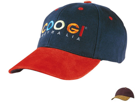4200MA-TA Suede Peak Cap - Maroon-Tan