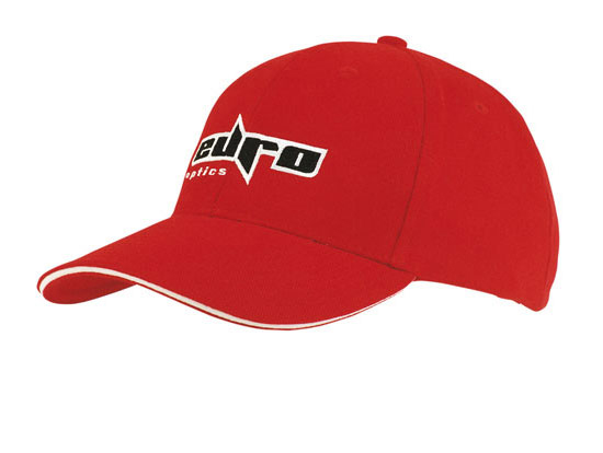 4210RE-WH Sandwich Trim Cap - Red-White