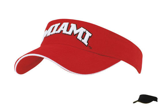 4230BL-GO Brushed Heavy Cotton Visor with Sandwich Trim - Black-Gold