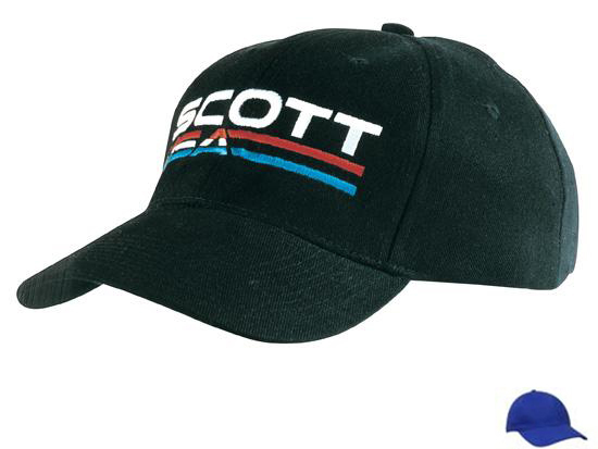 4242RO 6 Panel Brushed Cotton Cap - Royal