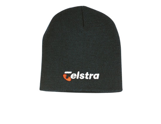4244BL Knitted Skull Beanie Cap - Black