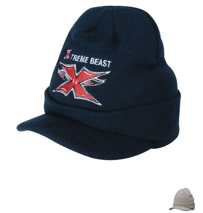 4245ST Acrylic Beanie with Peak - Stone