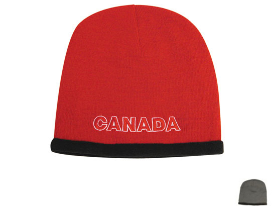 4253CH-BL Roll Down Acrylic and Polar Fleece Beanie Cap - Charcoal-Black