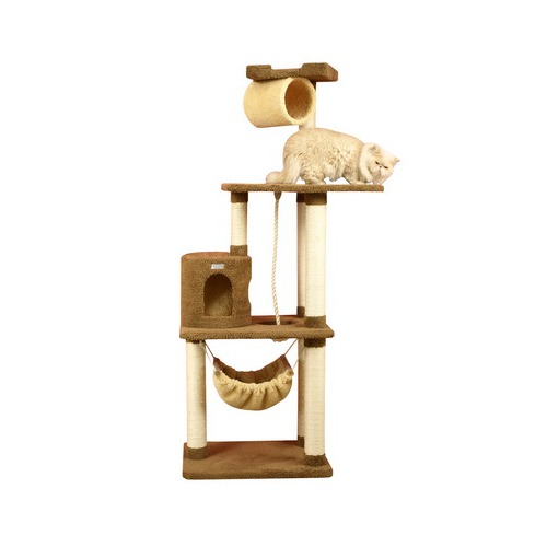Picture of Armarkat 70&quot; Real Wood Cat tree With Scratch posts  Hammock for Cats &amp; Kittens  X7001