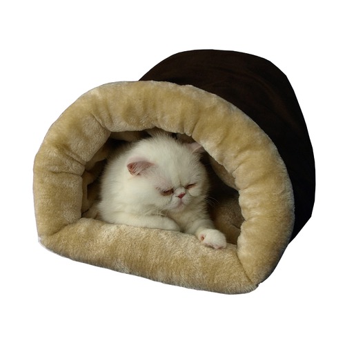 Picture of Aeromark C15HKF-MH Armarkat Pet Bed Cat Bed 22 x 10 x 14 - Mocha & beige
