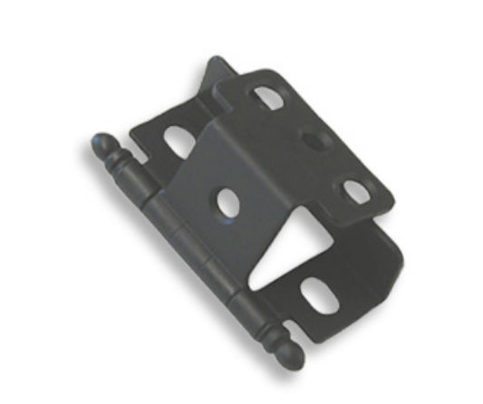 Amerock PK3175TBFB Full Inset Hinge - Full Wrap - .75 in. Door Thickness - Ball Tip - Flat Black
