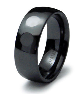 Ceramic Ring High Polish Finish - Size 10