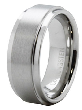 Picture of EWC R75055-080 Superior Cobalt Ring with Step Down Edge - Size 8