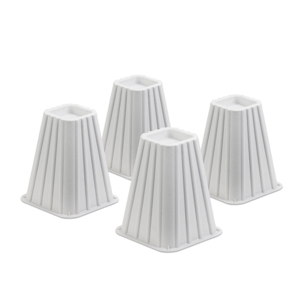 Picture of Honey-Can-Do STO-01006 Bed Risers-Ivory Set Of 4