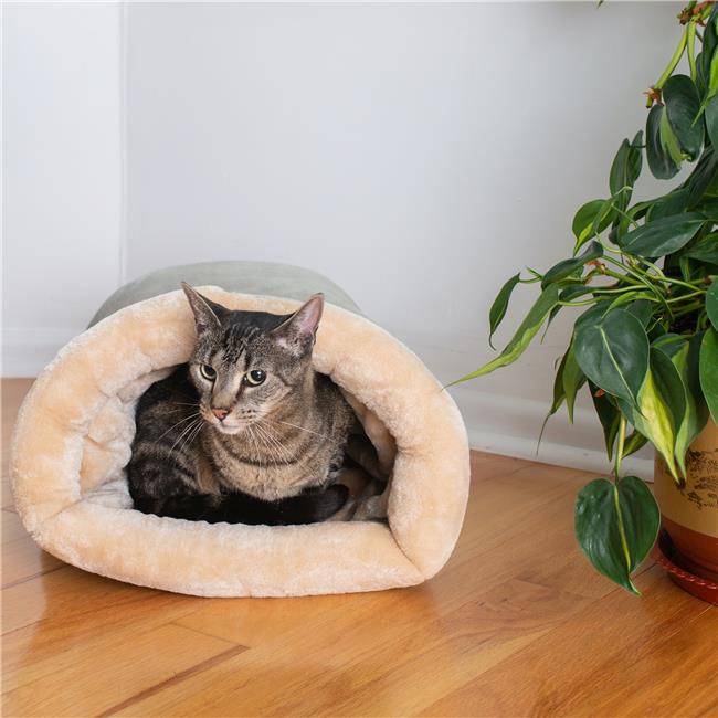 Aeromark C15HHL-MH Armarkat Pet Bed Cat Bed 22 x 10 x 14 - Sage Green & Beige