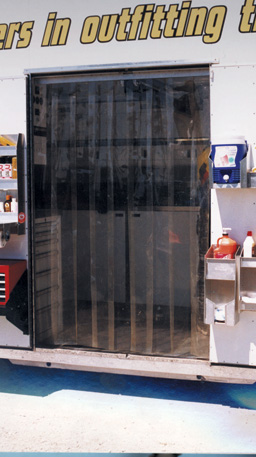 Picture of Pit Pal TVS3X7 3x7 Tinted Vinyl Strip Door