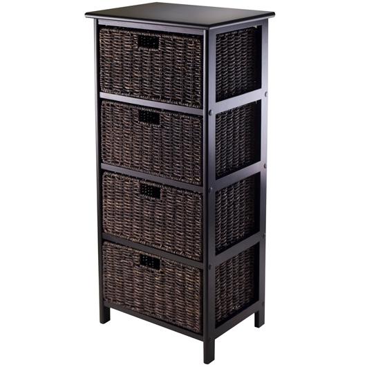 Omaha Storage Rack with 4 Foldable Baskets