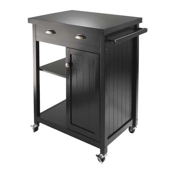 Picture of Winsome Trading 20727 Timber Kitchen Cart with Wainscot panel