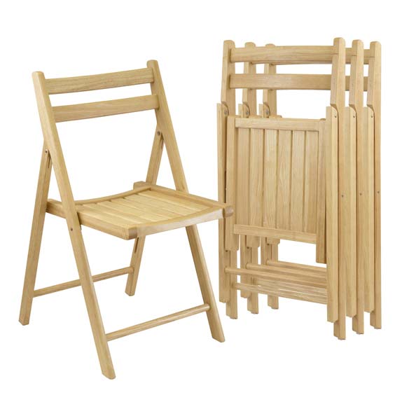 Set of 4 Folding Chairs