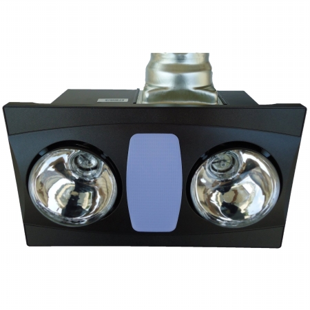 Picture of Aero Pure Fan A515AOR Bathroom Heater-Quiet Fan -Light- Two Bulb- 80 CFM- A515A - Oil Rubbed Bronze finish