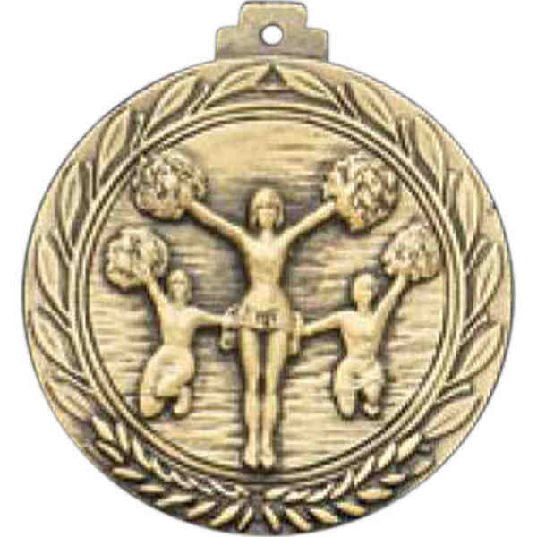 CHEER POM POM MEDALLION with RIBBON - Pack of 100