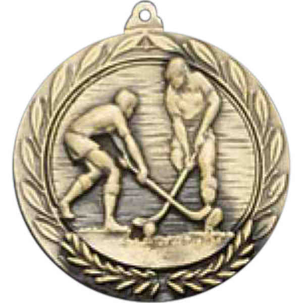 FIELD HOCKEY MEDALLION with RIBBON - Pack of 100