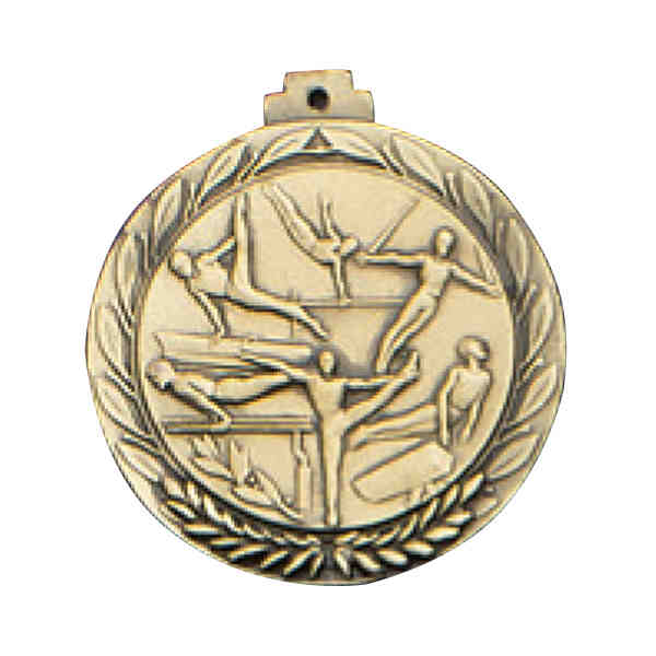 GYMNASTICS MALE2 MEDALLION with RIBBON - Pack of 100
