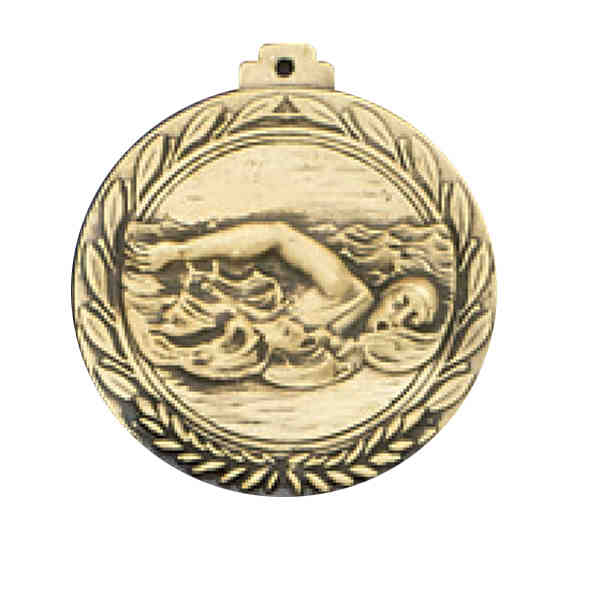 SWIM FEMALE MEDALLION with RIBBON - Pack of 100