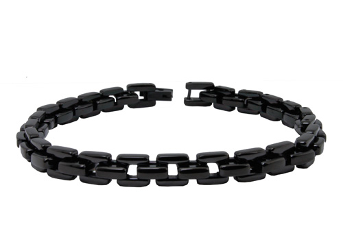 Picture of EWC B32078B Black Stainless Steel Marina Link Bracelet