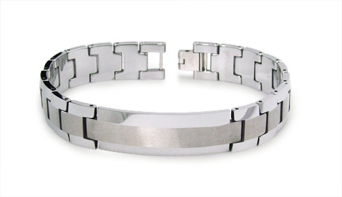 Picture of EWC B10047 Tungsten ID Mens Link Bracelet