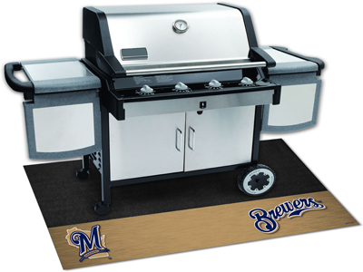 Picture of Fanmats 12159 MLB - Milwaukee Brewers Grill Mat 26 in. x 42 in.