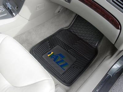 Picture of Fanmats 11807 Utah Jazz Musical Note Logo Heavy Duty 2-Piece Vinyl Car Mats 18 in. x 27 in.