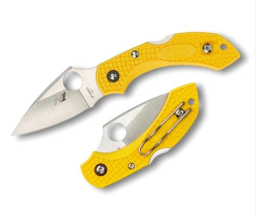 2024 Spyderco Dragonfly 2 Salt Lightweight Yellow H1 Plain