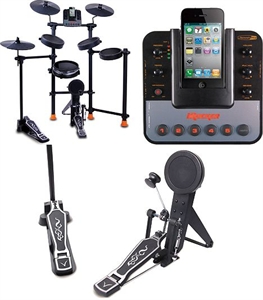 Picture of FINE ELITE INTERNATIONAL LTD IROCKER All-In-One Electronic Drum Set for IPod-IPhone with Metronome