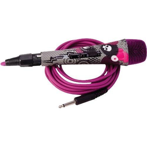 Picture of FINE ELITE INTERNATIONAL LTD MIC001 Jammin Pro Pink Handheld Microphone with Kara