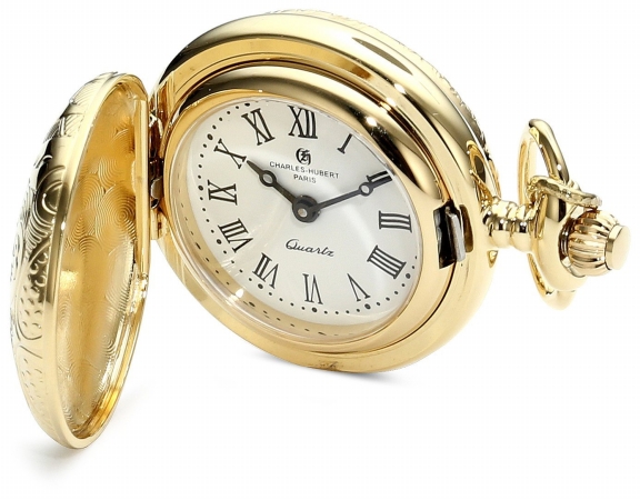 Picture of Charles-Hubert Paris 6818 Gold-Plated White Dial Pendant Watch