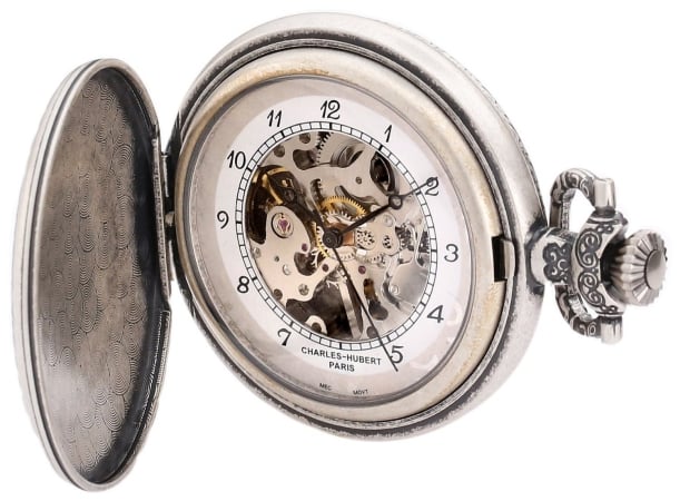 Picture of Charles-Hubert Paris 3920 Antique Silver Plated Mechanical Pocket Watch