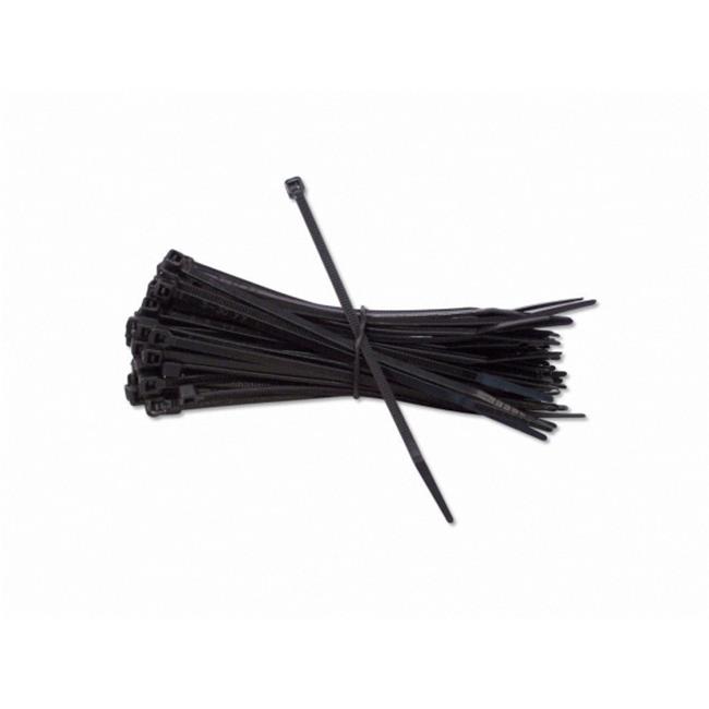 XSCORP CT4 Nylon 4 in. Black Cable-Zip Ties for Car Audio