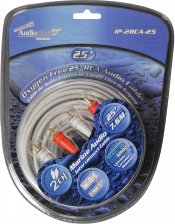 Picture of AUDIOP IP2RCA25 25 ft. 2CH Marine Oxygen Free RCA Cable