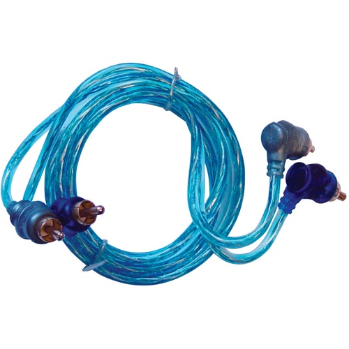 STP18 18 ft. Rca Cable Right Angle Blue-Platinum Twisted