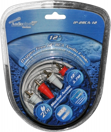 IP2RCA12 12 ft. 2 Channel Marine Oxygen Free Rca Cable