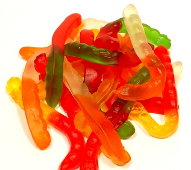Picture of Albanese Confectionery 50102-CASE Assorted Wild Fruit Gummi Worms - 20 lb Case