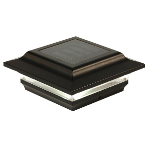 Picture of Classy Caps Mfg Inc SL211B 4X4 BLACK ALUMINUM  IMPERIAL SOLAR POST CAP