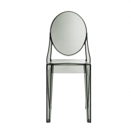 EEI-122-SMK Casper Side Chair in Smoked Clear