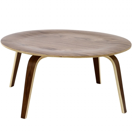 EEI-509-WAL Plywood Coffee Table in Walnut