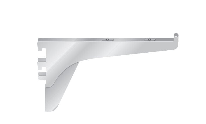 Knape Vogt 24 In. Double-Flange Adjustable Bracket - Anochrome