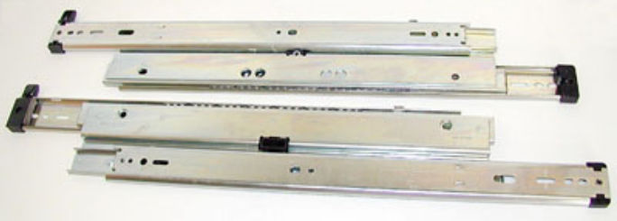 Knape & Vogt  18 In. Full Extension 175 Lb. Drawer Slides For Up To 42 In. Lateral Files - Anochrome -  DenDesigns, DE2979496