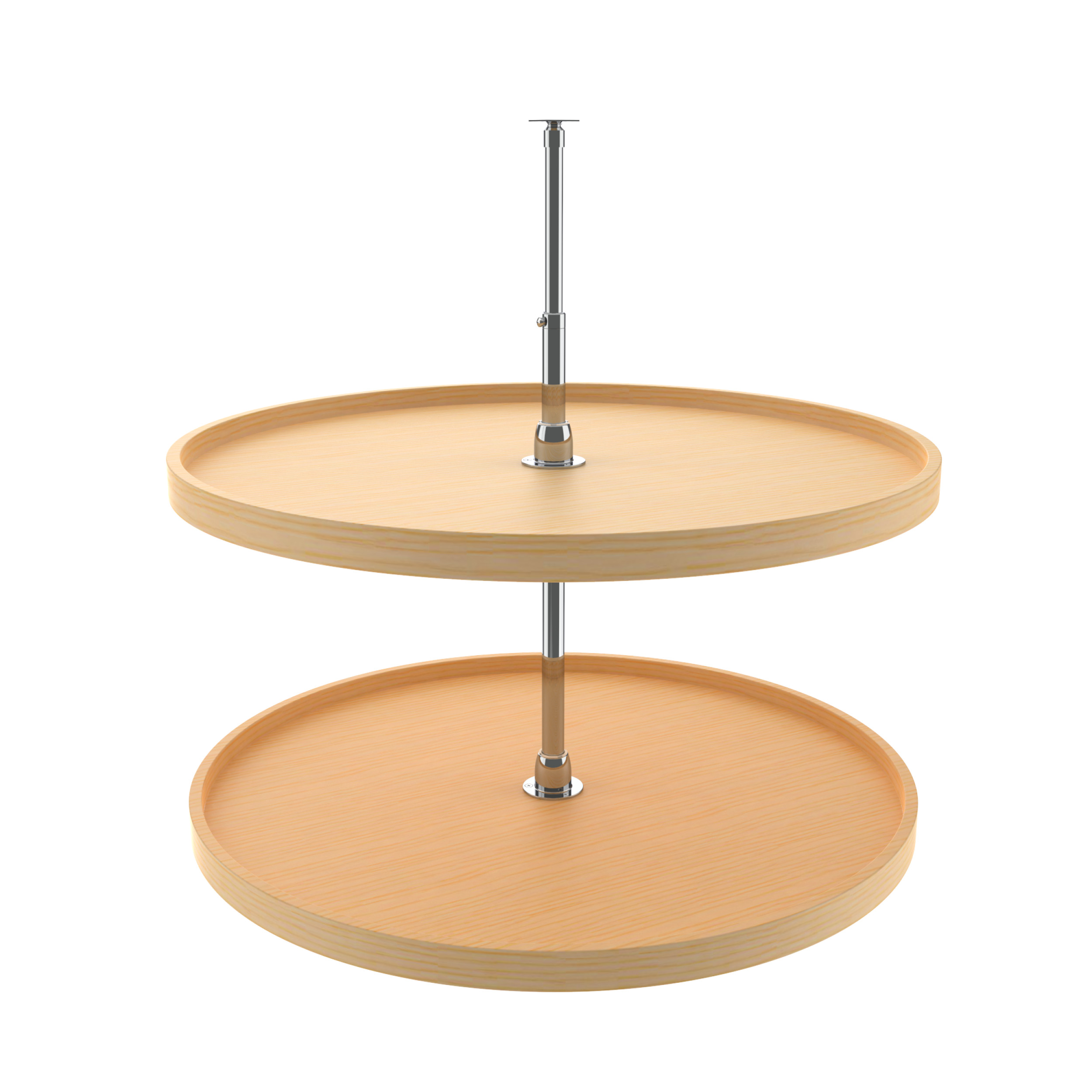 Rev A Shelf Rs4Wls072.32.52 32 In. Full Circle Wood Classic 2 Shelf Corner Lazy Susans