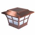 Classy Caps Mfg Inc SL079C 4X4 COPPER PLATED PRESTIGE SOLAR POST CAP Classy Caps Mfg Inc SL079C 4X4 COPPER PLATED PRESTIGE SOLAR POST CAP