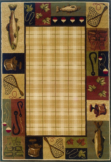 Oriental Weavers Hudson 1065B 10x13  Rectangle - Beige/ Black-Polypropylene