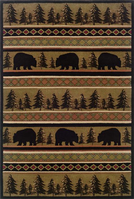 Oriental Weavers Hudson 1066A 10x13 Rectangle - Black/ Beige-Polypropylene