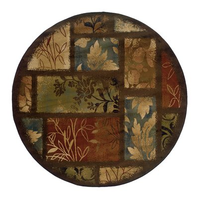 Oriental Weavers Hudson 1699G 8' Round  Round - Brown/ Brown-Polypropylene
