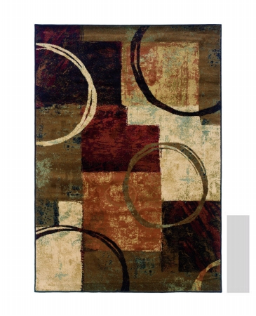 Oriental Weavers Hudson 2544B 2x8  Rectangle - Brown/ Black-Polypropylene