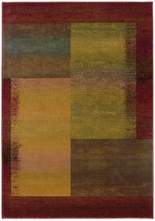 Oriental Weavers Kharma Ii 1092W 10x13  Rectangle - Green/ Red-Polypropylene -  Sphinx by Oriental Weavers, K1092W300380ST