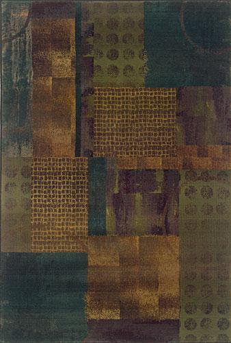 Oriental Weavers Kharma Ii 703X4 10x13  Rectangle - Blue/ Green-Polypropylene -  Sphinx by Oriental Weavers, K703X4300380ST